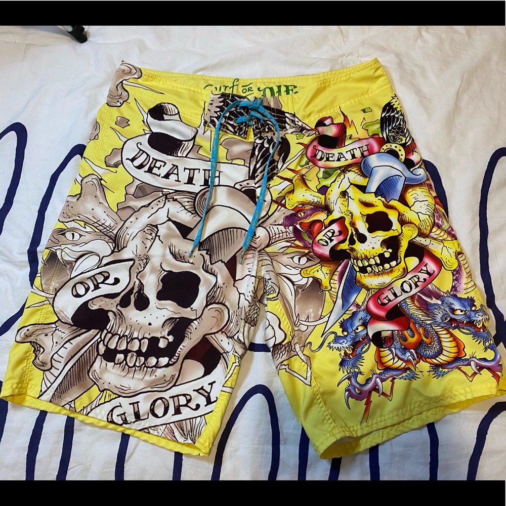 Vintage Ed Hardy Swim Trunks